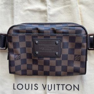 Louis Vuitton Damier Ebene Brooklyn Bum Bag Brown